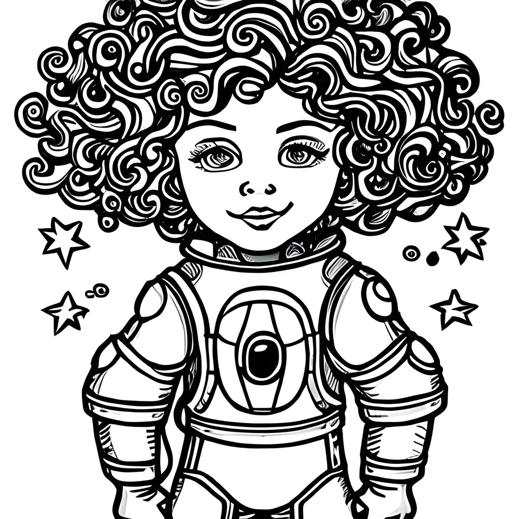 bojanke za decu devojcica astronaut