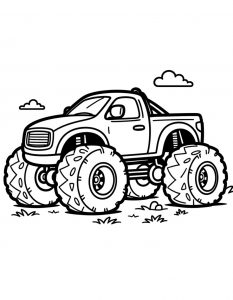 Moderno vozilo monster truk za bojenje