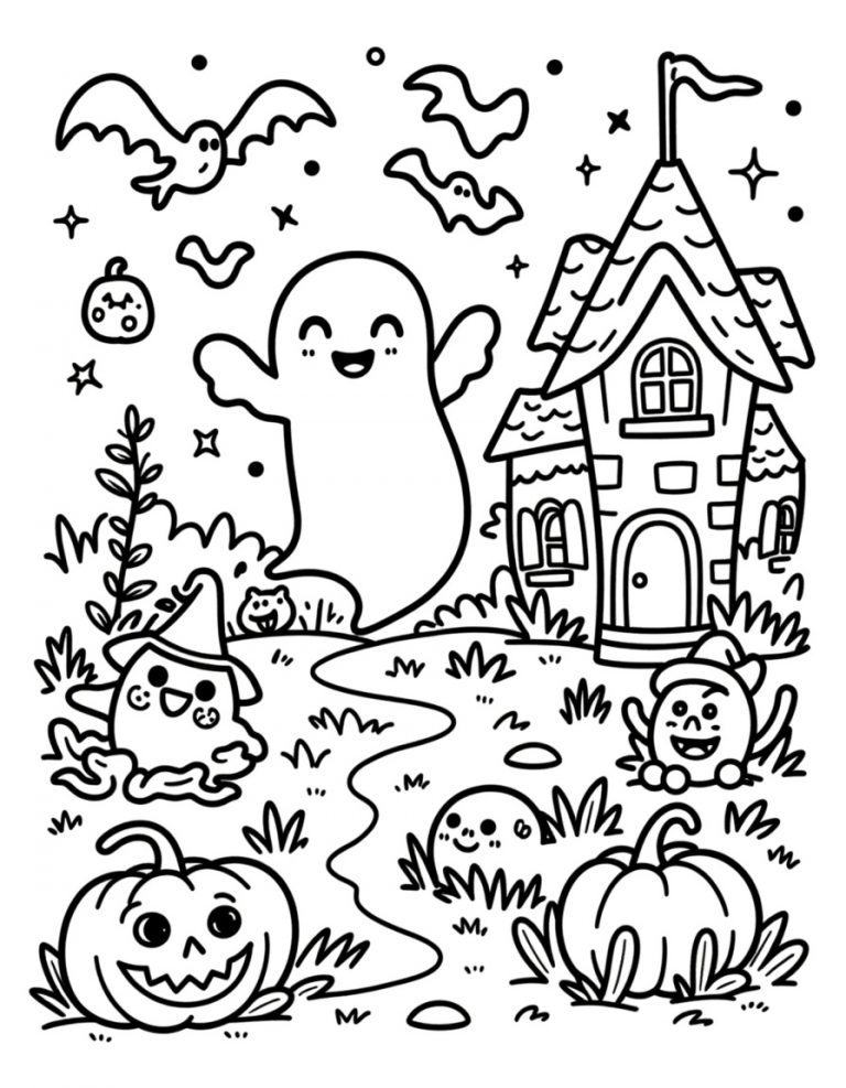 Halloween bojanka duh i ukleti zamak