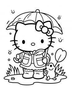 Hello Kitty bojanka za stampanje