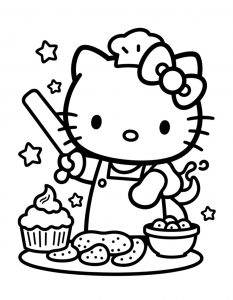 Hello Kitty bojanka za stampanje