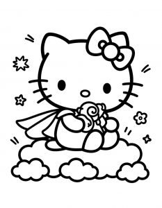 Hello Kitty bojanka za stampanje