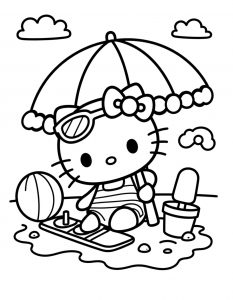 Hello Kitty bojanka za stampanje