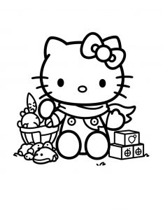 Hello Kitty bojanka za stampanje