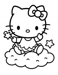 Hello Kitty bojanka za stampanje