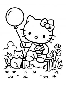 Hello Kitty bojanka za stampanje