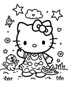 Hello Kitty bojanka za stampanje