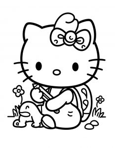 Hello Kitty bojanka za stampanje