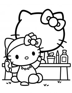 Hello Kitty bojanka za stampanje