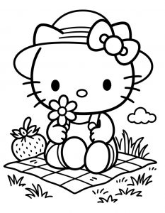 Hello Kitty bojanka za stampanje