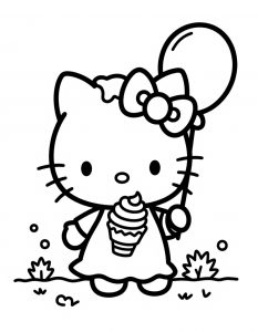 Hello Kitty bojanka za stampanje