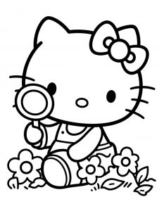 Hello Kitty bojanka za stampanje