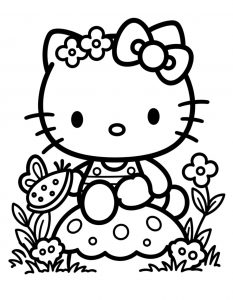 Hello Kitty bojanka za stampanje