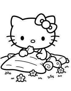 Hello Kitty bojanka za stampanje