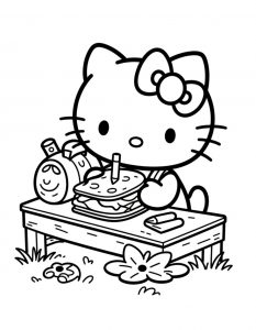 Hello Kitty bojanka za stampanje