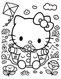 Hello Kitty bojanka za stampanje