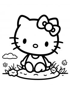 Hello Kitty bojanka za stampanje