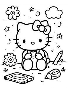 Hello Kitty bojanka za stampanje