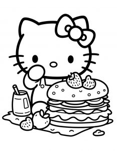 Hello Kitty bojanka za stampanje