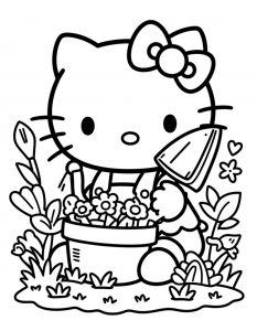 Hello Kitty bojanka za stampanje