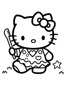 Hello Kitty bojanka za stampanje