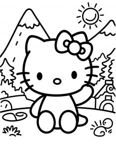 Hello Kitty bojanka za stampanje