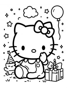 Hello Kitty bojanka za stampanje