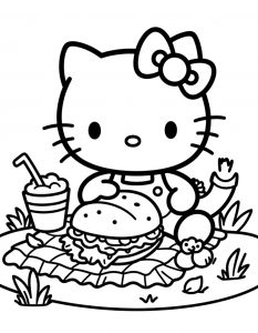 Hello Kitty bojanka za stampanje