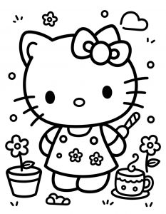 Hello Kitty bojanka za stampanje