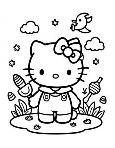Hello Kitty bojanka za stampanje