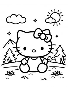 Hello Kitty bojanka za stampanje