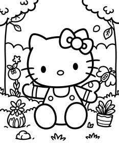 Hello Kitty bojanka za stampanje
