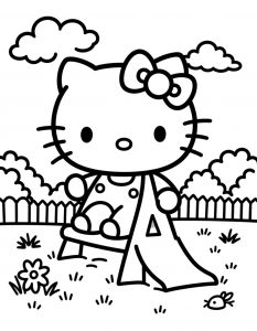Hello Kitty bojanka za stampanje