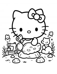 Hello Kitty bojanka za stampanje