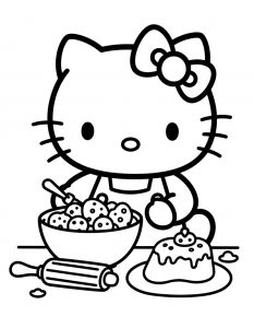 Hello Kitty bojanka za stampanje
