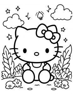 Hello Kitty bojanka za stampanje