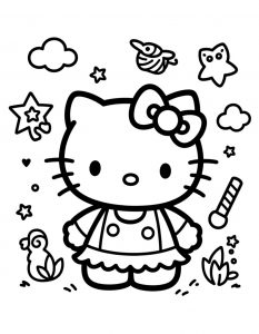 Hello Kitty bojanka za stampanje
