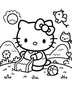 Hello Kitty bojanka za stampanje