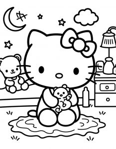Hello Kitty bojanka za stampanje