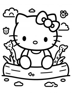 Hello Kitty bojanka za stampanje