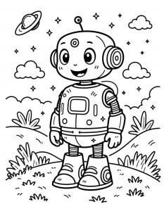 Crtani robot sa trećim okom na čelu