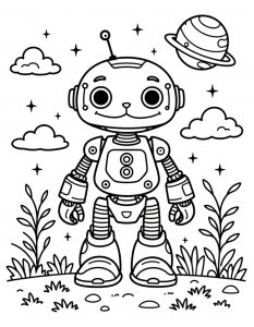 Mačka robot sa antnom i Saturnom