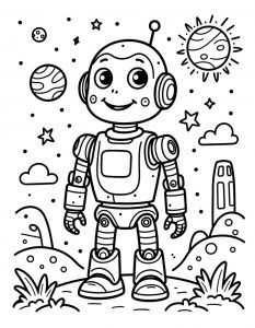 Robot sa Suncem i planetama