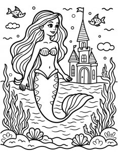 Sirena bojanka za stampanje