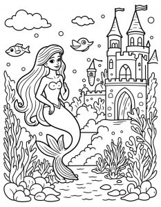 Sirena bojanka za stampanje