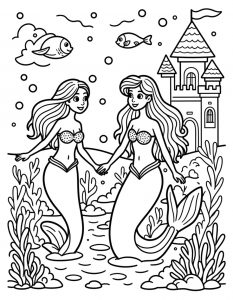 Sirena bojanka za stampanje
