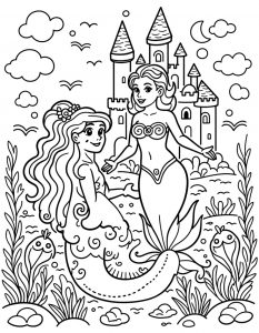 Sirena bojanka za stampanje