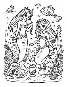 Sirena bojanka za stampanje