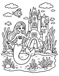 Sirena bojanka za stampanje