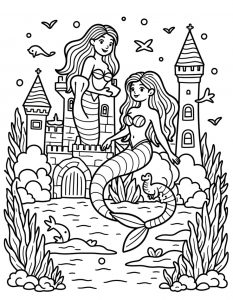 Sirena bojanka za stampanje